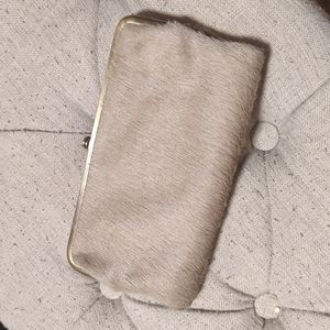HOBO cow fur wallet